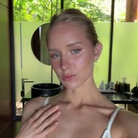 Caroline Zalog Pov See Through Bra-Close Up